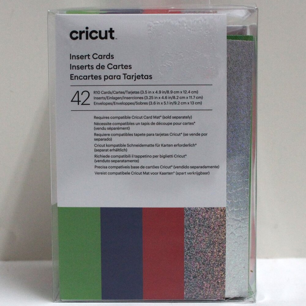 Cricut 42 R10 Rainbow Scales Sampler Insert Cards Envelopes